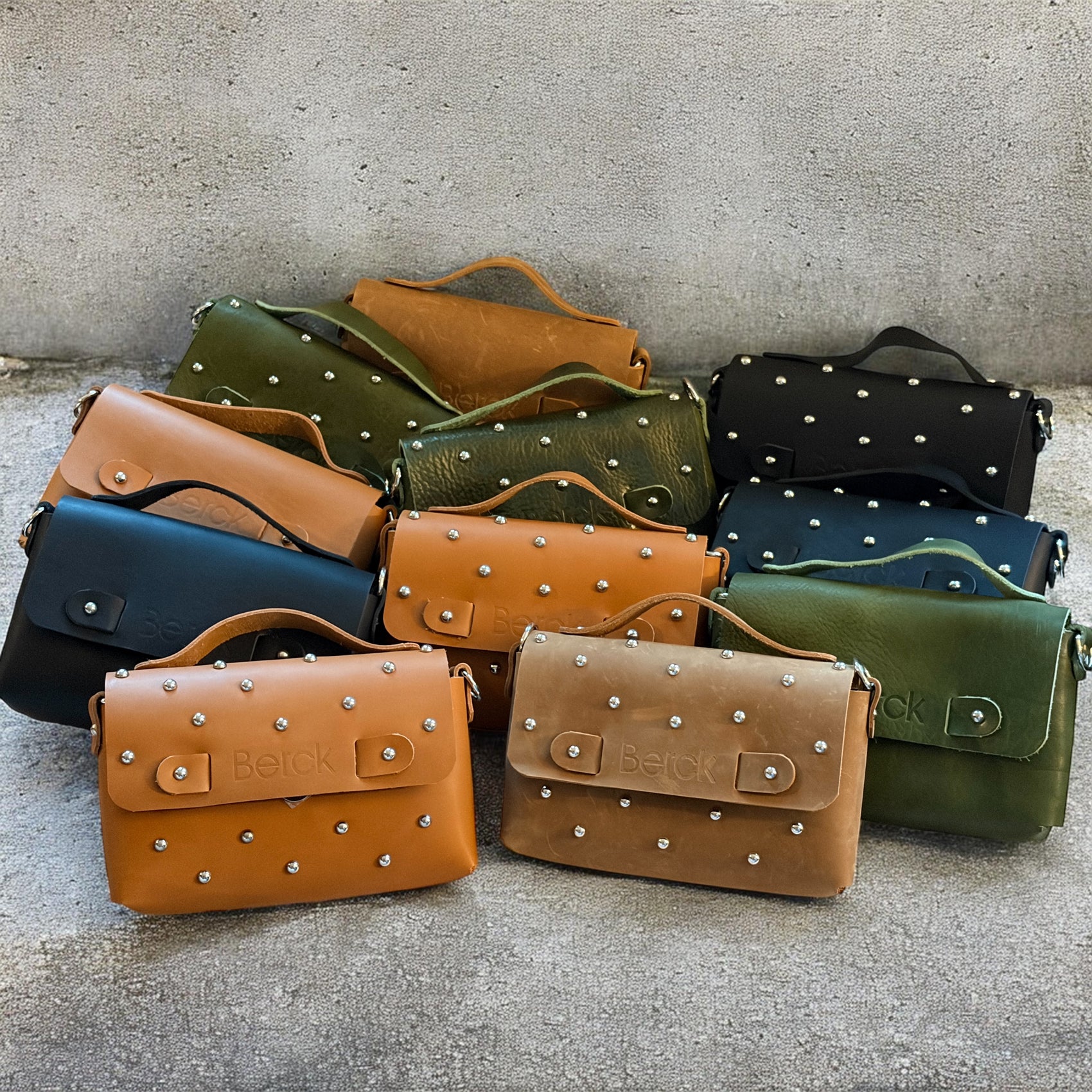 Peace Leather Crossbody Bag