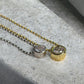 Waterproof Simple Solitaire Bezel Set Drop Necklace