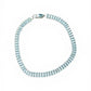 Waterproof Oblong Zircon Tennis Anklet or Bracelet Stainless Steel (Sold Separately)