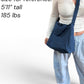 Providence Smiles & Flowers Denim & Leather Crossbody/Tote MADE TO ORDER