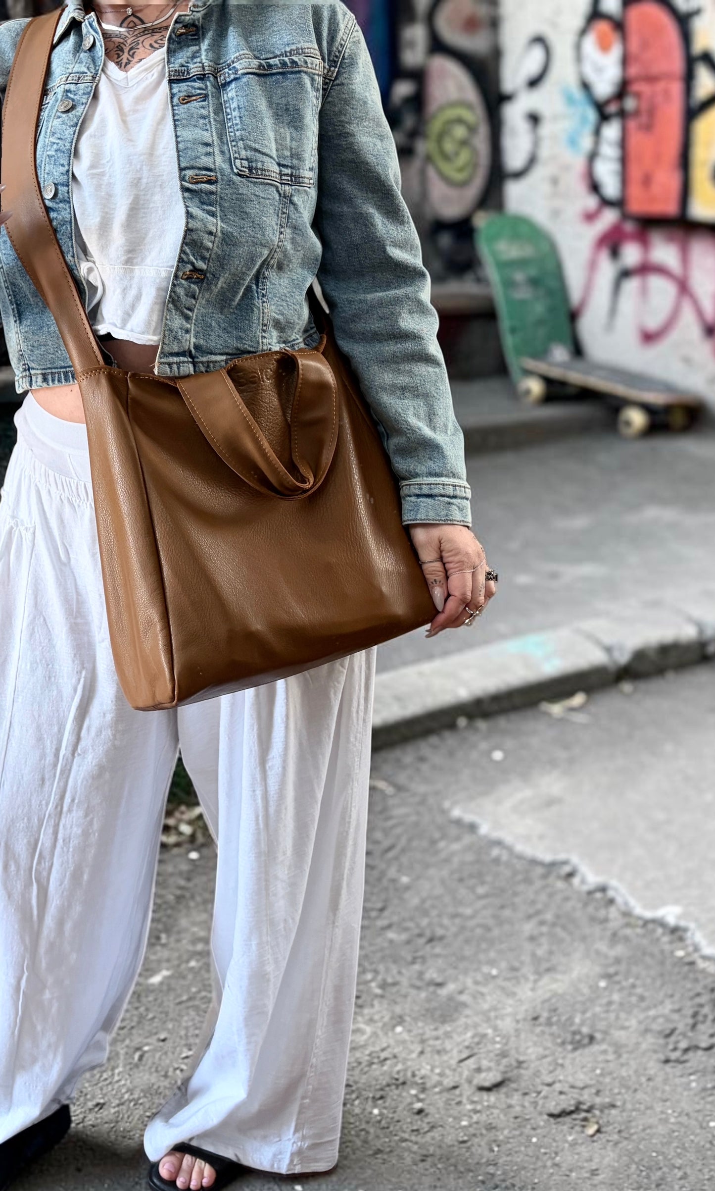 Providence Crossbody Tote (Unstructured) MADE TO ORDER