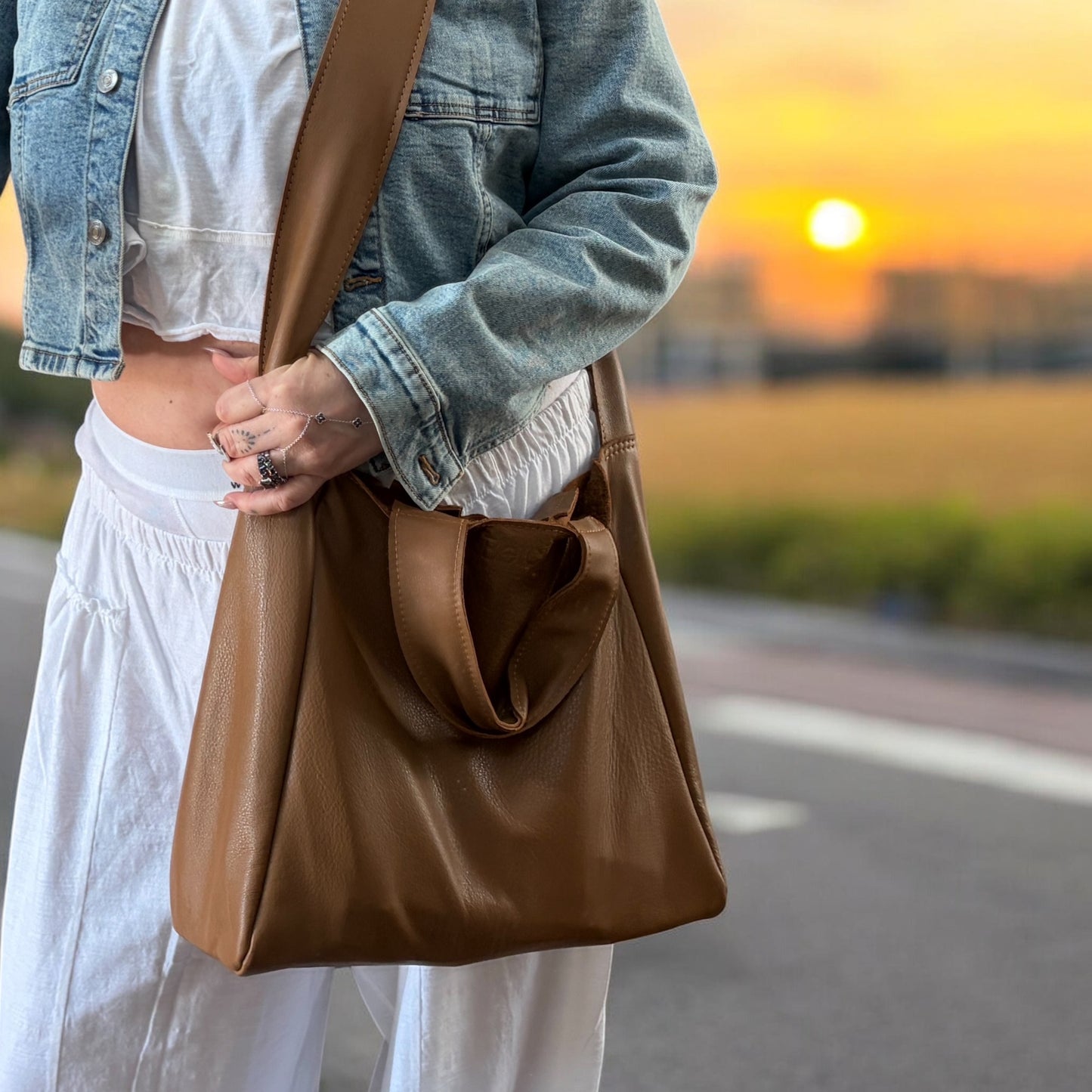 Providence Crossbody Tote (Unstructured) MADE TO ORDER