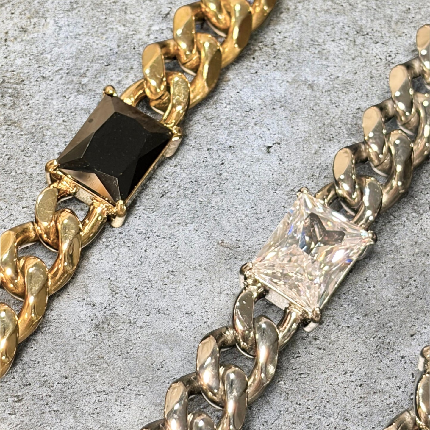 LIMITED EDITION The Baroness Collection - Waterproof Cuban Curb Chain & Zircon Diamond Collection (Sold Separately)