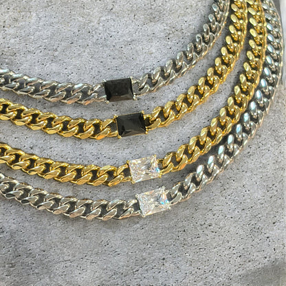 LIMITED EDITION The Baroness Collection - Waterproof Cuban Curb Chain & Zircon Diamond Collection (Sold Separately)