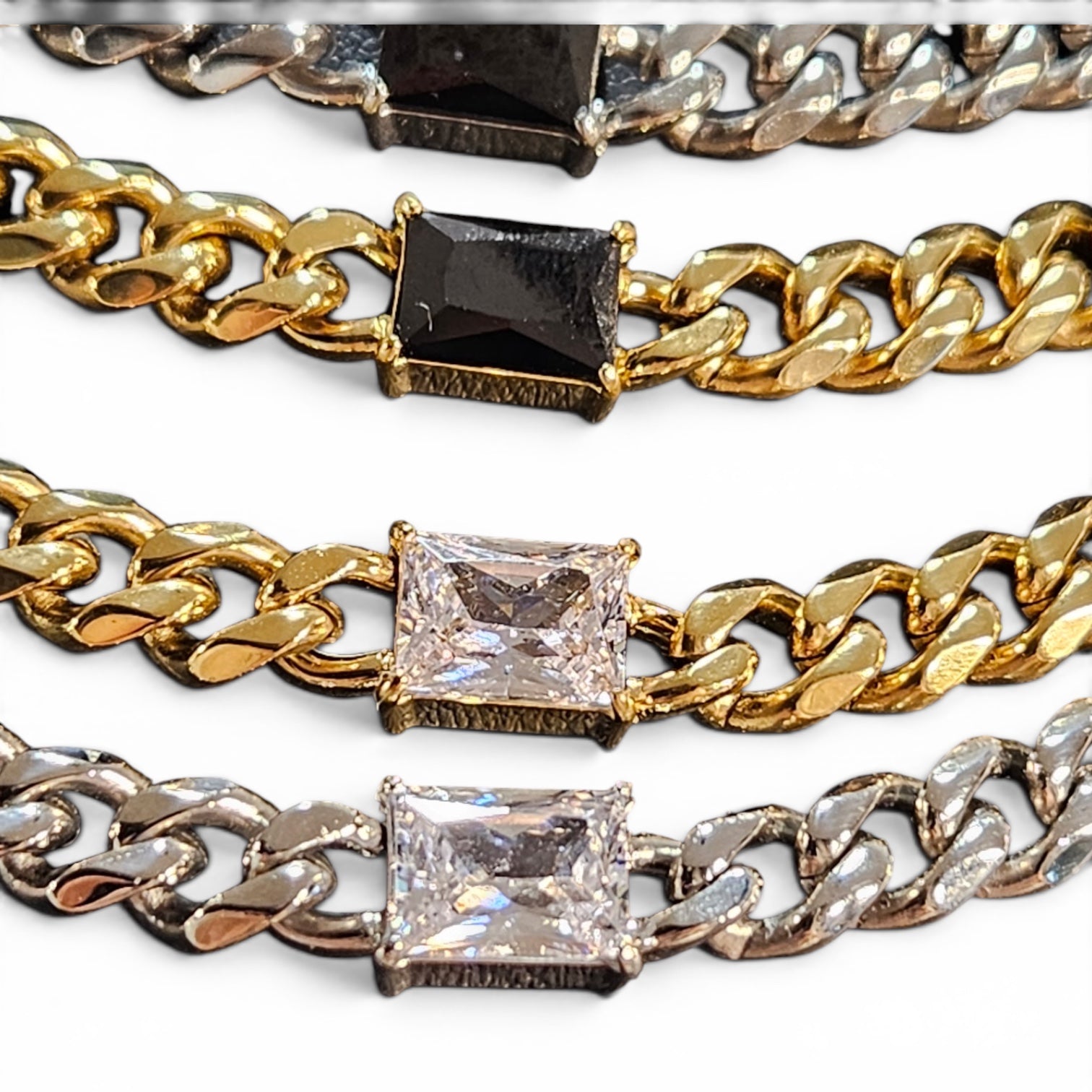 LIMITED EDITION The Baroness Collection - Waterproof Cuban Curb Chain & Zircon Diamond Collection (Sold Separately)