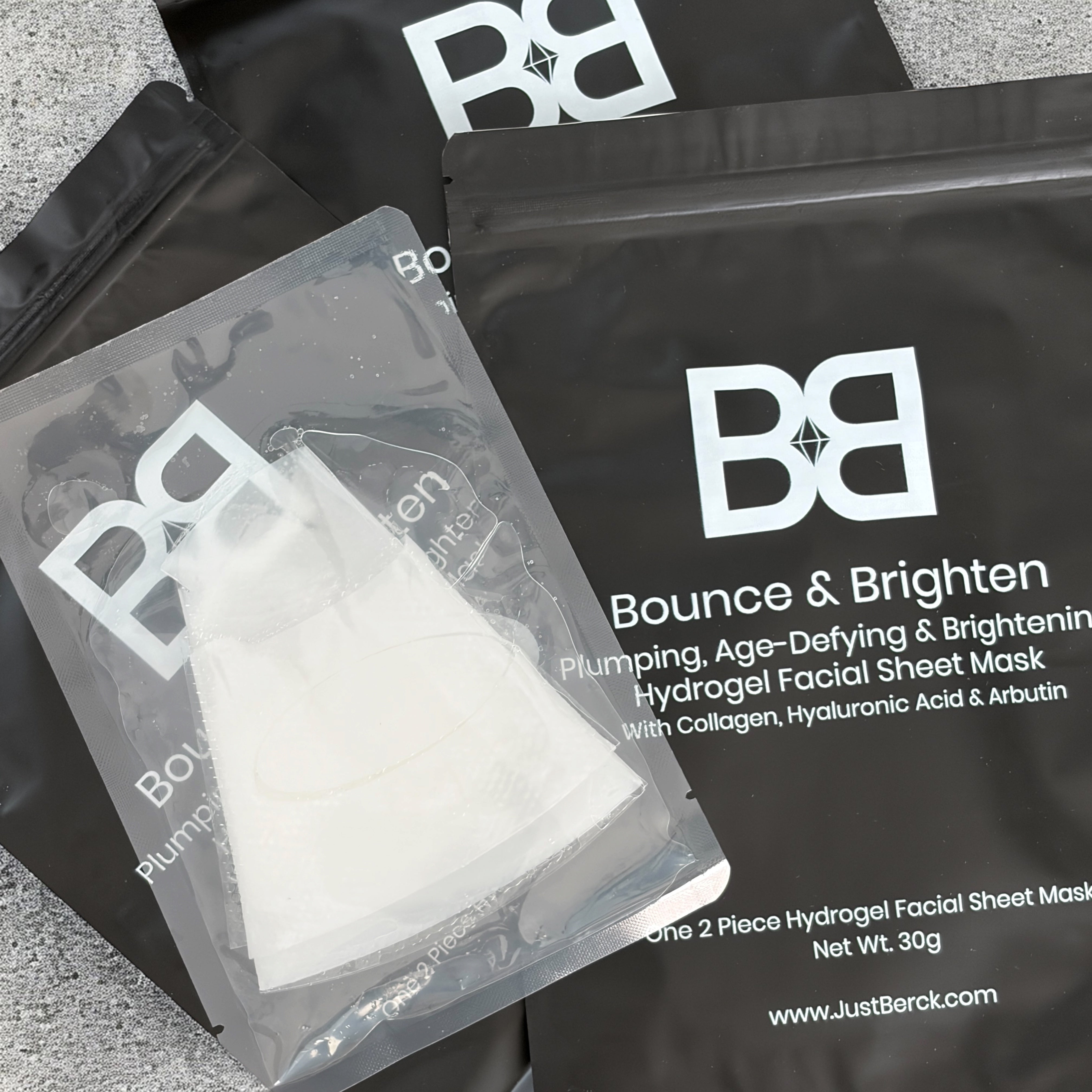 BB Bounce & Brighten Hydrogel Sheet Mask with Collagen, Hyaluronic Acid & Arbutin