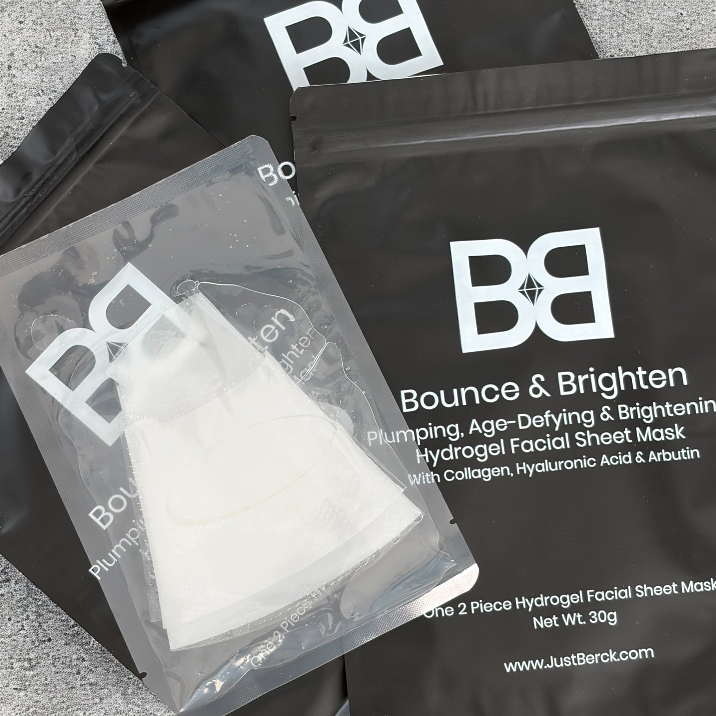 BB Bounce & Brighten Hydrogel Sheet Mask with Collagen, Hyaluronic Acid & Arbutin