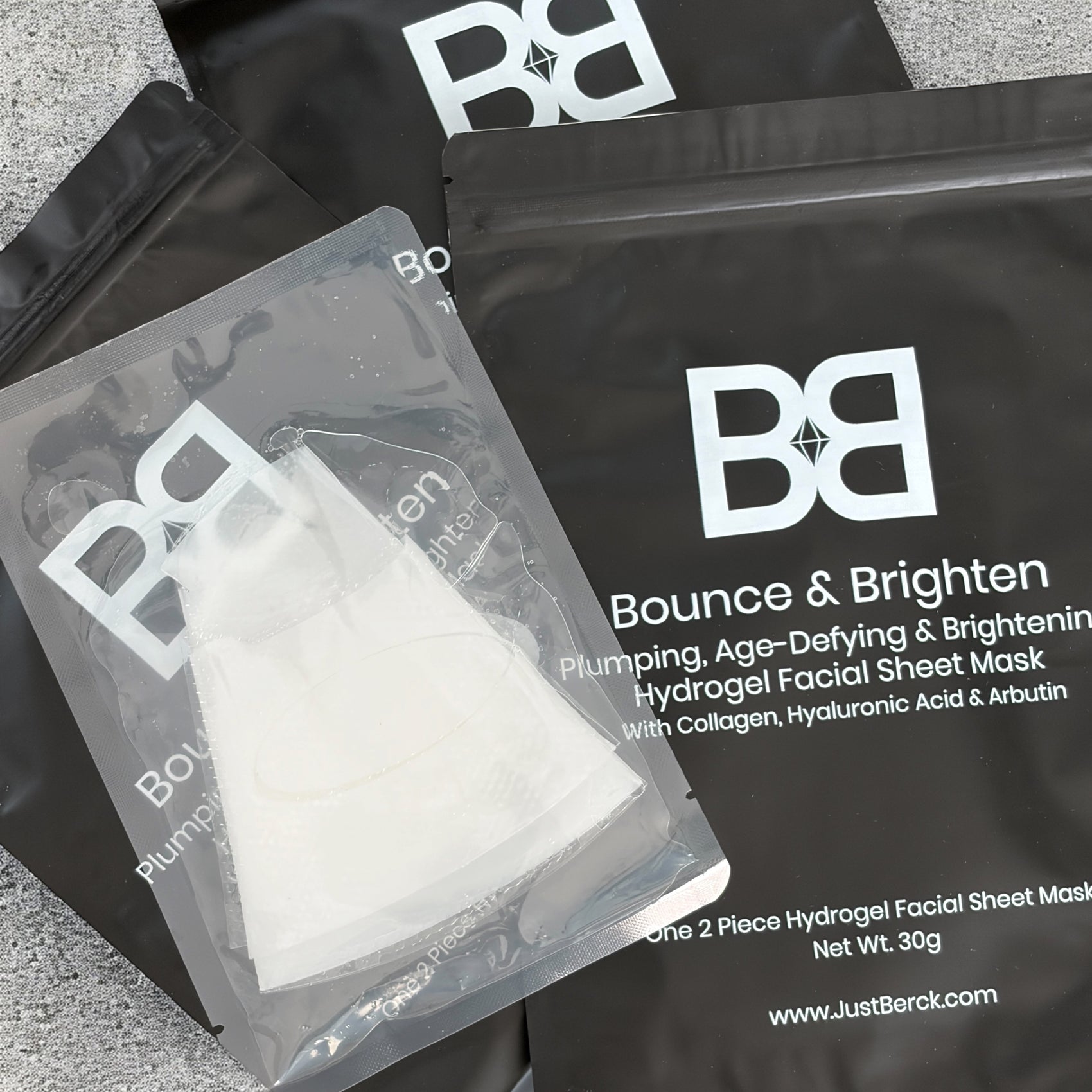 BB Bounce & Brighten Hydrogel Sheet Mask with Collagen, Hyaluronic Acid & Arbutin