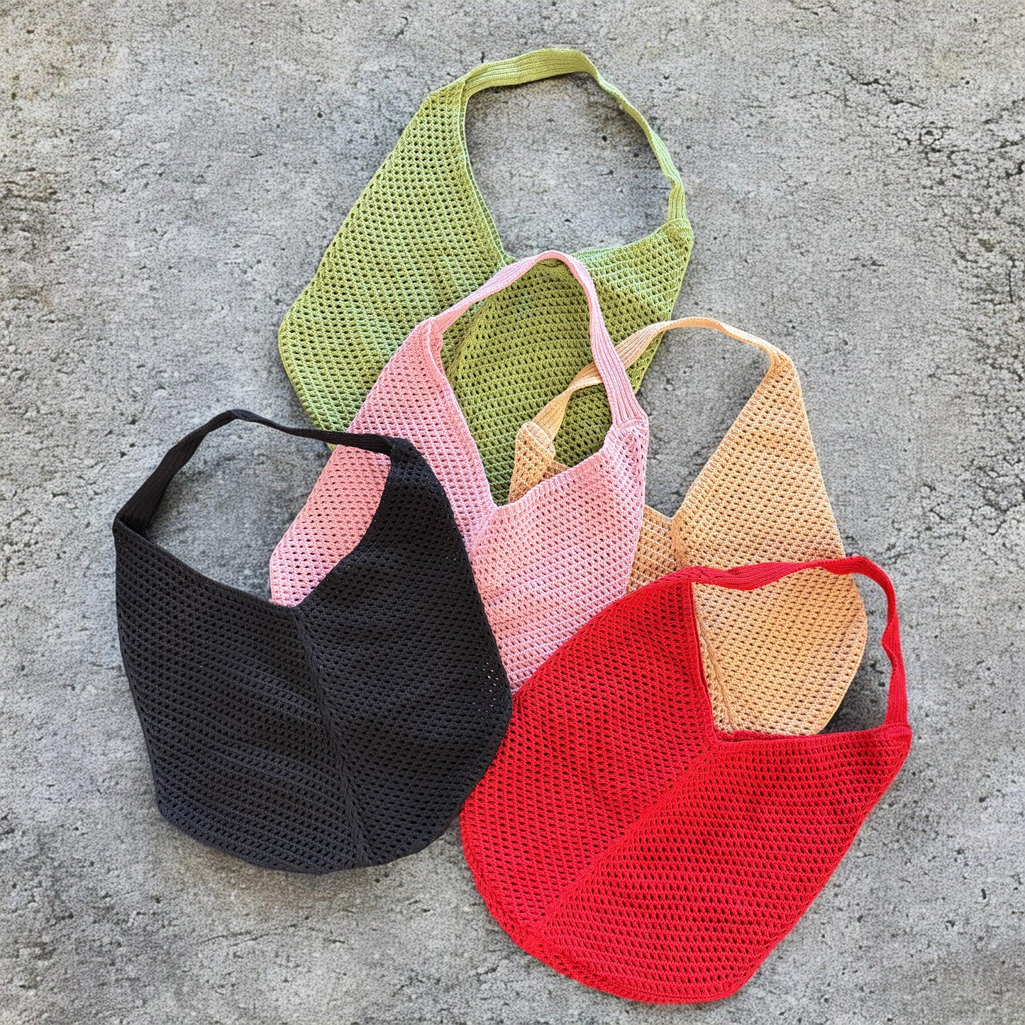 Knitted Mesh Summer Shoulder Tote Bag - Limited Edition