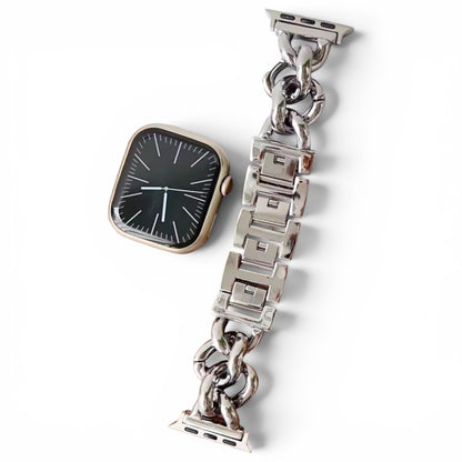 Berck Waterproof Chunky Bubble Chain Link Watch Band (Apple Watch Not Included)