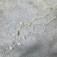 Waterproof Dainty Ball Cable Three Cross Hand Chain