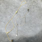 Waterproof Dainty Ball Cable Single Cross Hand Chain