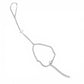 Waterproof Dainty Ball Cable Single Cross Hand Chain