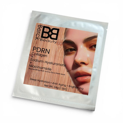 BB PDRN Hydrogel Rejuvenating Multi-Active Face Sheet Mask with Collagen, Sodium Hyaluronate & Niacinamide