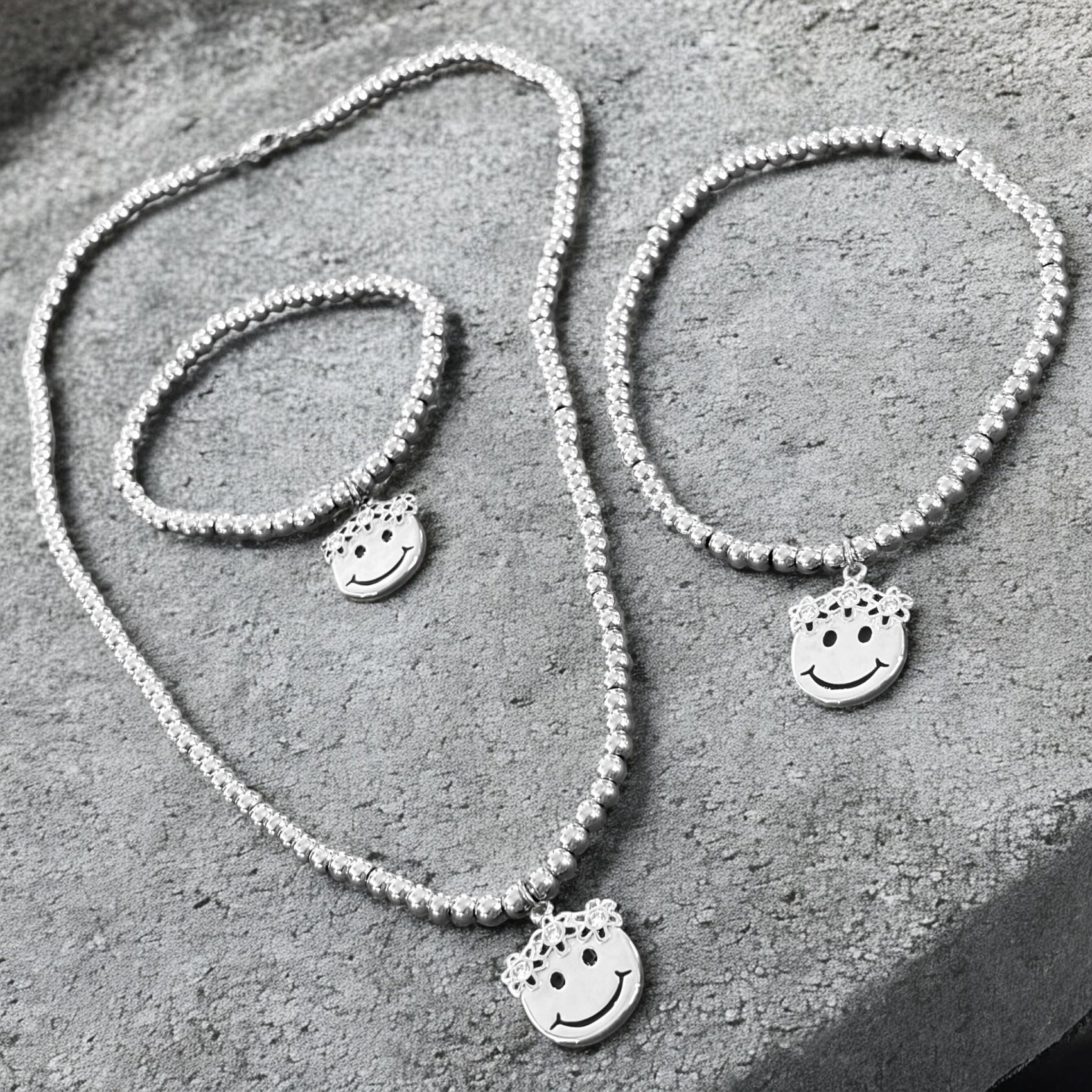 Smiles & Flowers Waterproof Stainless Steel Jewelry Collection