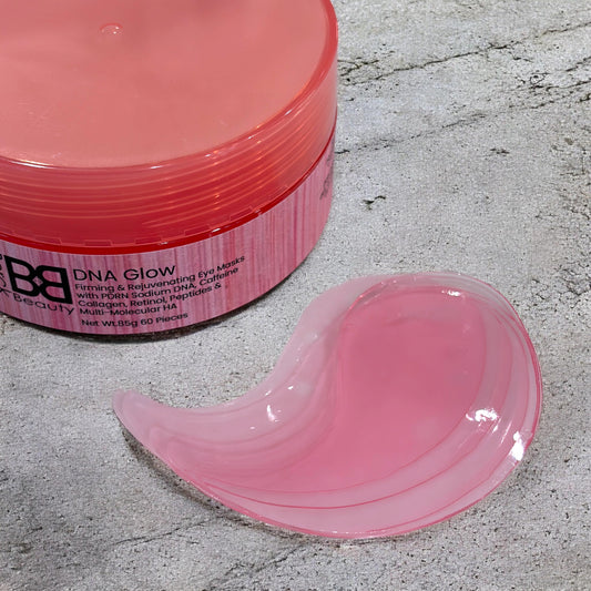BB DNA Glow Firming & Rejuvenating Eye Masks PDRN Sodium DNA with Caffeine, Collagen, Retinol, Peptides & HA