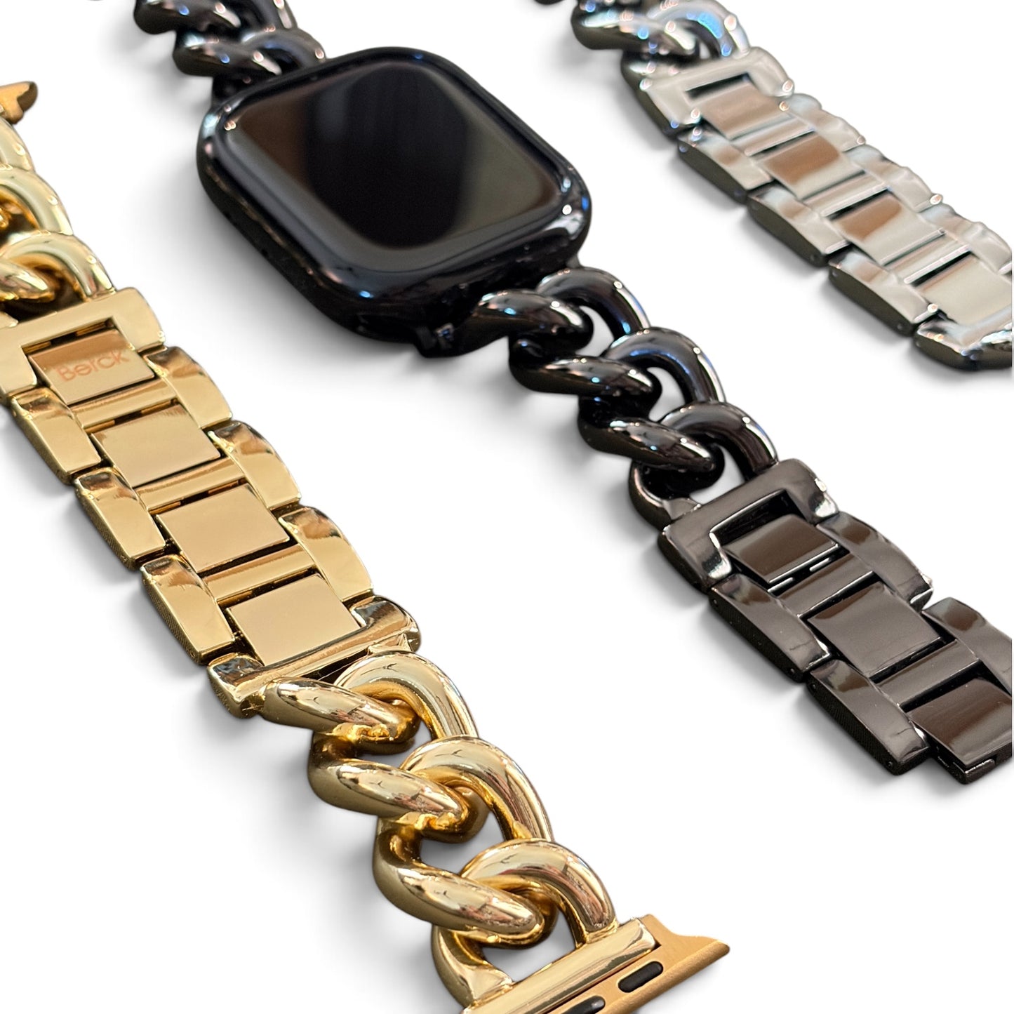 Berck Waterproof Chunky Bubble Chain Link Watch Band (Apple Watch Not Included)