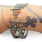 Waterproof Handmade Limited 5 Strand Chunky Link Toggle Bracelet