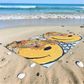 LIMITED EDITION SMILES & FLOWERS - Microfiber Velour Terry Beach Towel