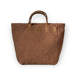 Madison Tall Tote - FAUX TEDDY SHEARLING