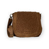 Steffie Crossbody Saddle Bag - FAUX TEDDY SHEARLING