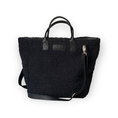 Madison Tall Tote - FAUX TEDDY SHEARLING