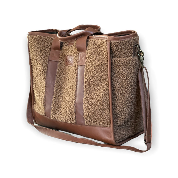 DIZZY Day Duffel - FAUX TEDDY SHEARLING