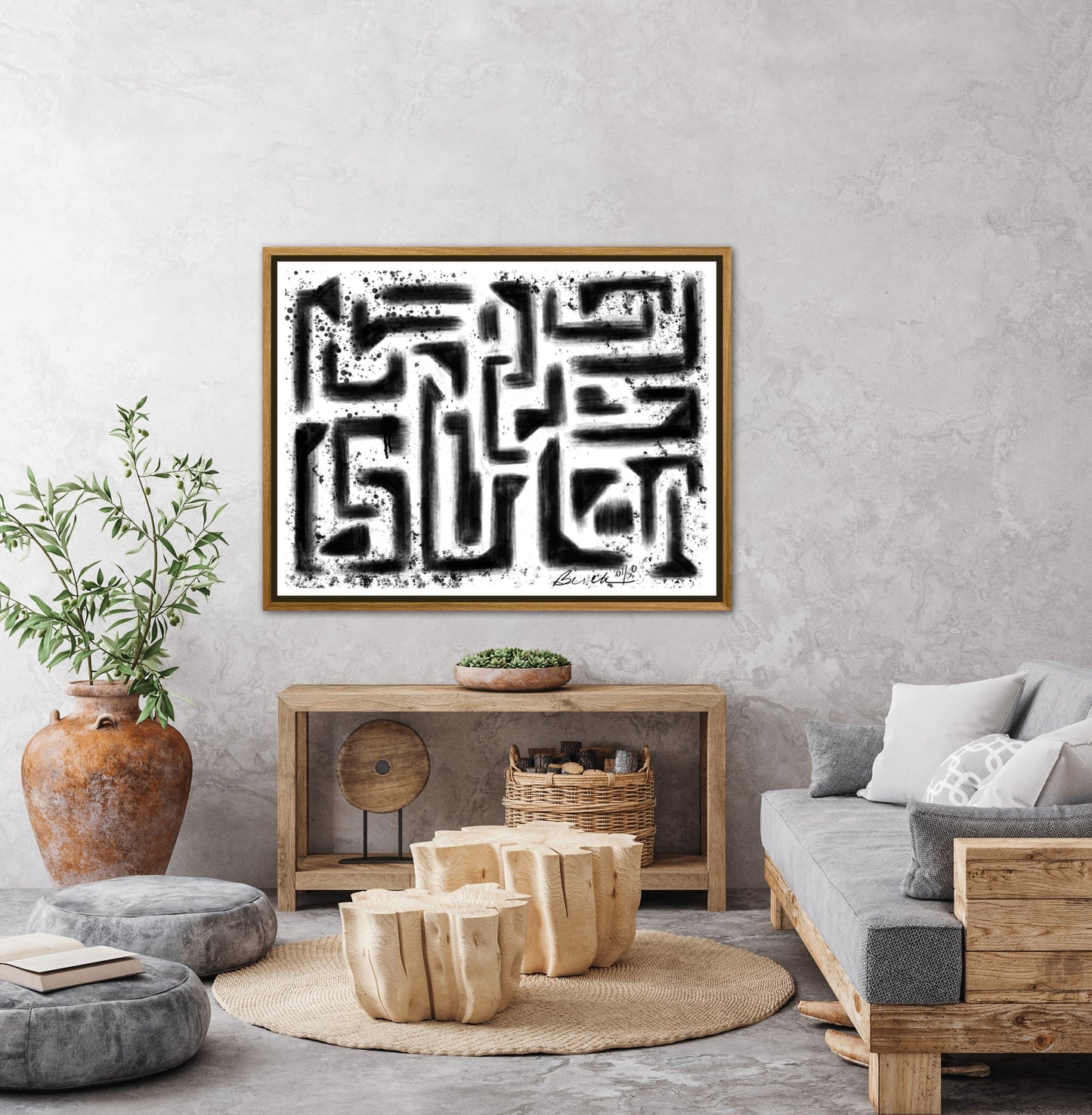 “Inked Out” Canvas Art Numbered Limited Edition