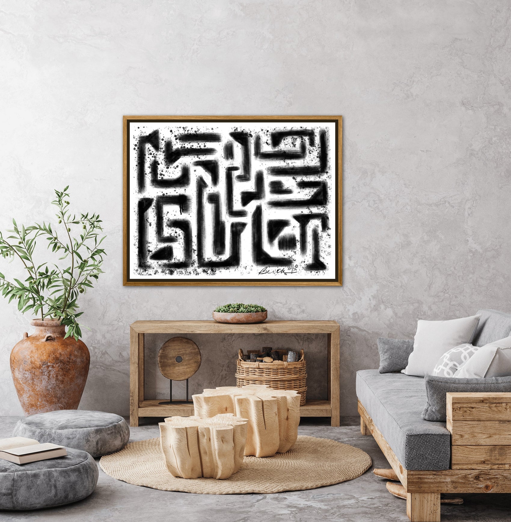 “Inked Out” Canvas Art Numbered Limited Edition