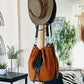 Bella Crossbody Bucket Leather