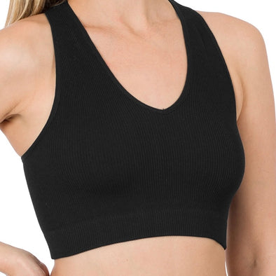 Women’s Ribbed Racerback Crop Brami